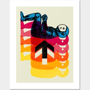 Vintage Astronaut This Way Up Posters and Art